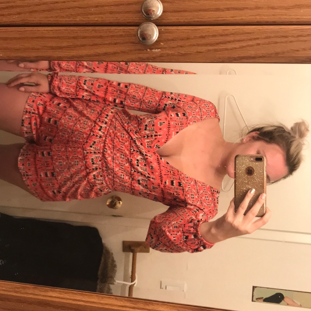 Long sleeve billabong romper worn once